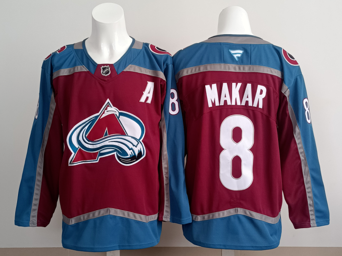 Colorado Avalanche MAKAR 8 Red/Blue NHL Jersey