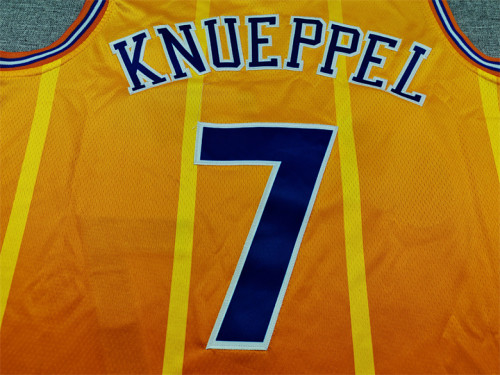 2026 City Edition Charlotte Hornets 7 KNUEPPEL Yellow Basketball Shirt Adult NBA Jersey