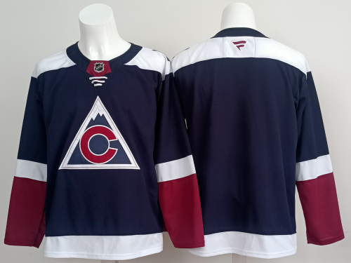 Colorado Avalanche Dark Blue/Red Blank NHL Jersey