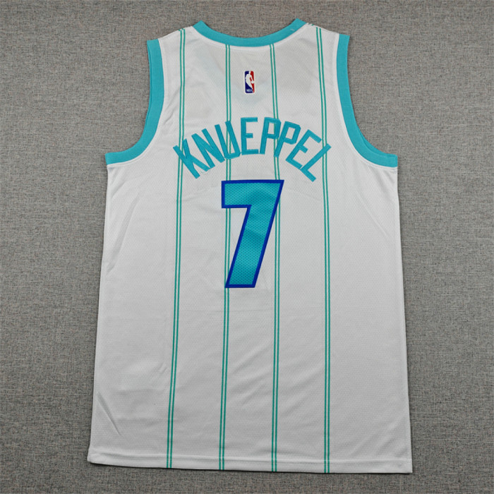 Charlotte Hornets 7 KNUEPPEL White Basketball Shirt NBA Jersey
