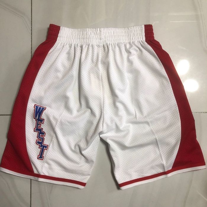 with Pocket 2004 All Stars White NBA Shorts Basketball Shorts