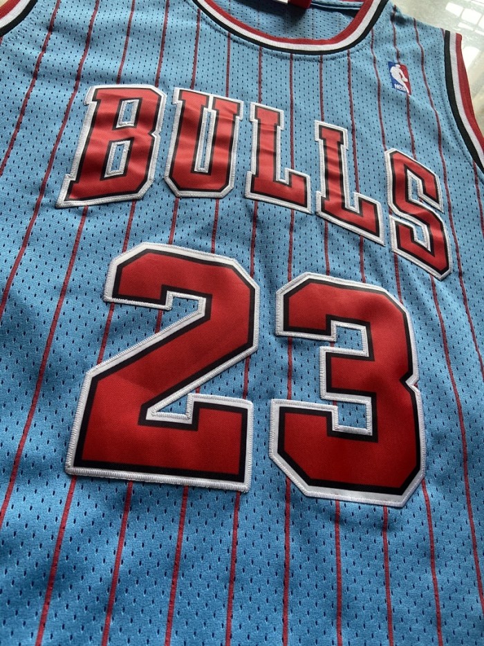 Mitchell&ness 1997-98 Chicago Bulls 23 JORDAN Blue Basketball Shirt NBA Jersey