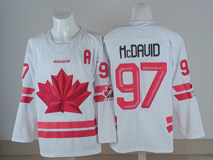 2026 Winter Olympics Canada McDAVID 97 White NHL Jersey Hockey Shirt