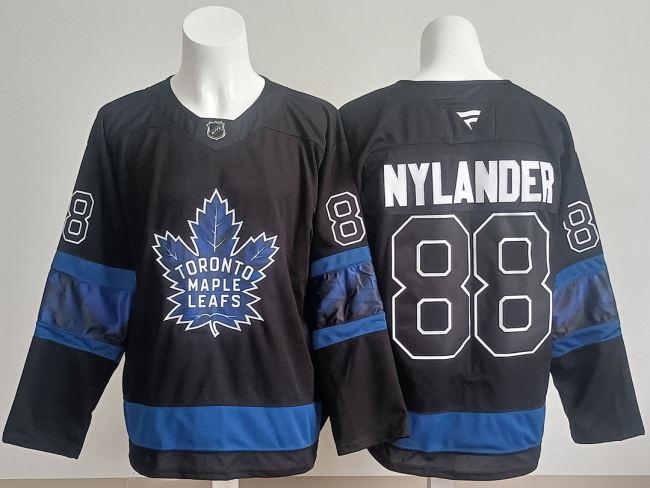 Toronto Maple Leafs NYLANDER 88 Black NHL Jersey Hockey Shirt