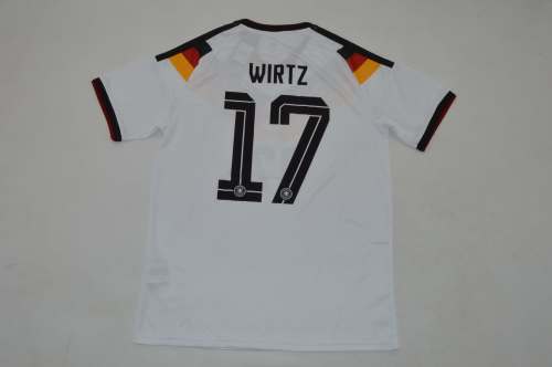 Fan Version 2026 Germany WIRTZ 17 Home Soccer Jersey Football Shirt
