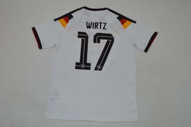 Fan Version 2026 Germany WIRTZ 17 Home Soccer Jersey Football Shirt