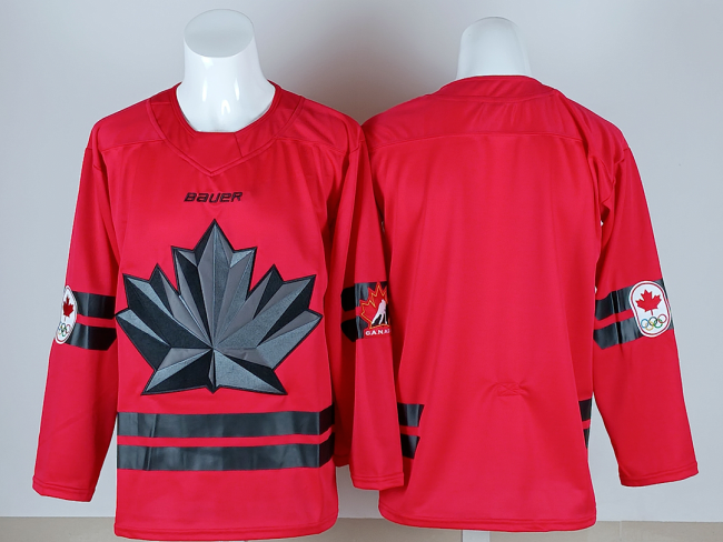 2026 Winter Olympics Canada Blank Red NHL Jersey Hockey Shirt