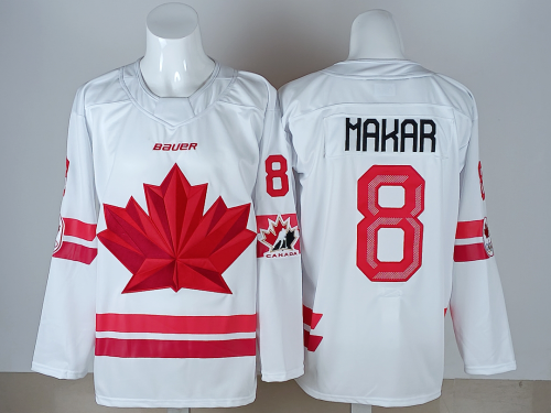 2026 Winter Olympics Canada MAKAR 8 White NHL Jersey Hockey Shirt