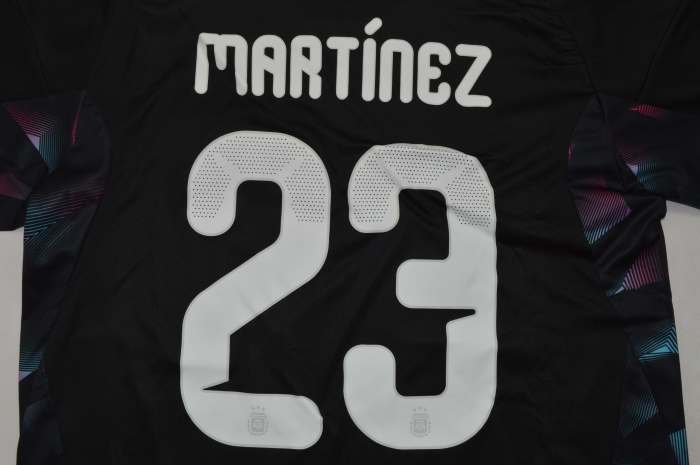 Fan Version 2026 Argentina MARTINEZ 23 Black Goalkeeper Soccer Jersey Football Shirt