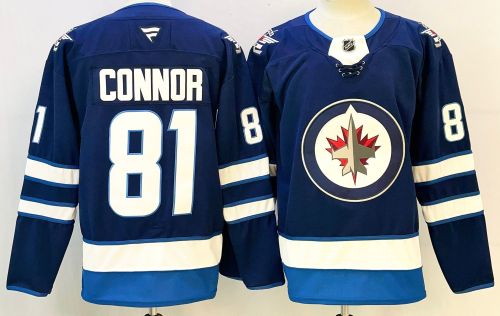 Winnipeg Jets 81 CONNOR Blue NHL Jersey Hockey Shirt