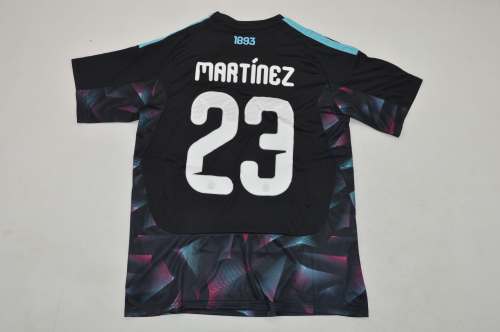 Fan Version 2026 Argentina MARTINEZ 23 Black Goalkeeper Soccer Jersey Football Shirt