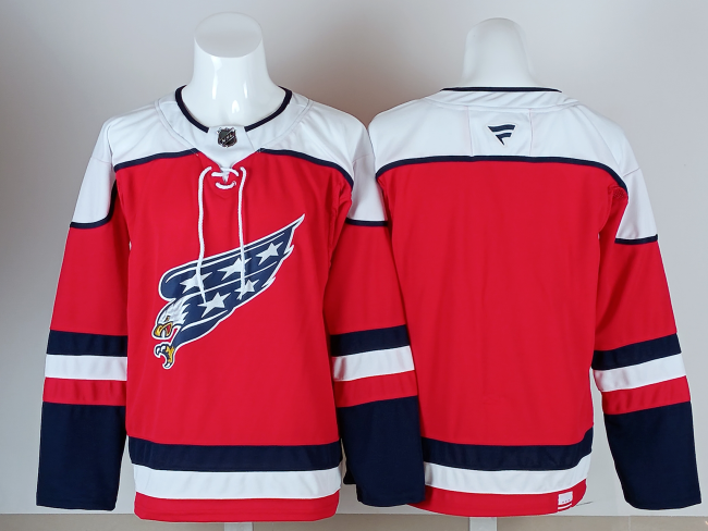 Washington Capitals Blank Red NHL Jersey Hockey Shirt