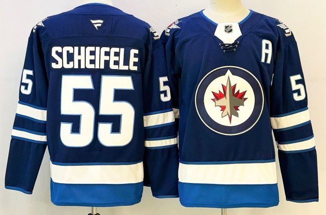 Winnipeg Jets SCHEIFELE 55 Blue NHL Jersey Hockey Shirt