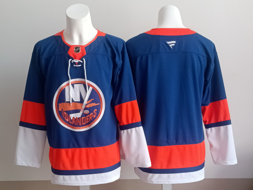 New York Islanders Blank Blue NHL Jersey Hockey Shirt