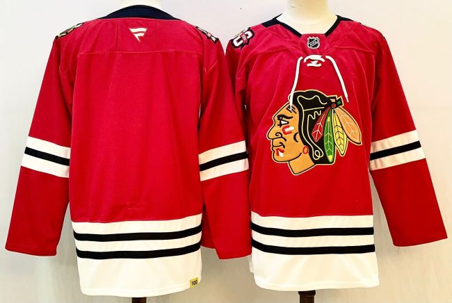 Chicago Blackhawks Blank Red NHL Jersey Hockey Shirt