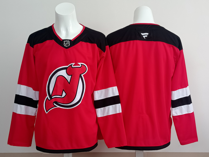 New Jersey Devils Blank Red NHL Jersey Hockey Shirt