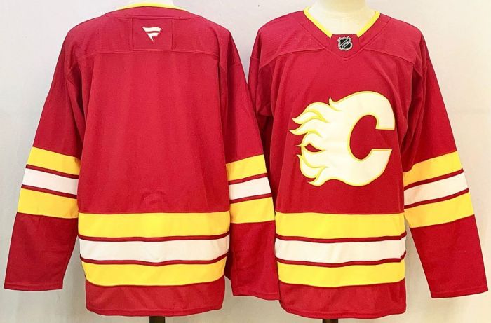 Calgary Flames Blank Red NHL Jersey Hockey Shirt