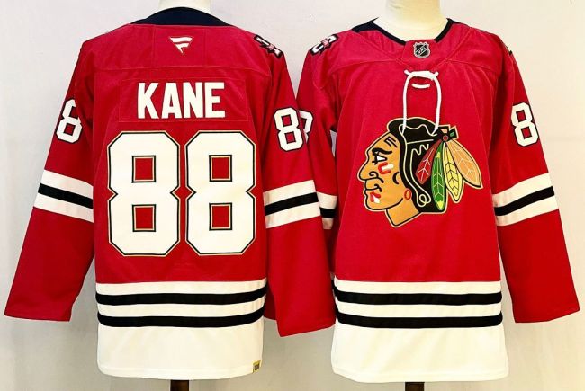 Chicago Blackhawks KANE 88 Red NHL Jersey Hockey Shirt