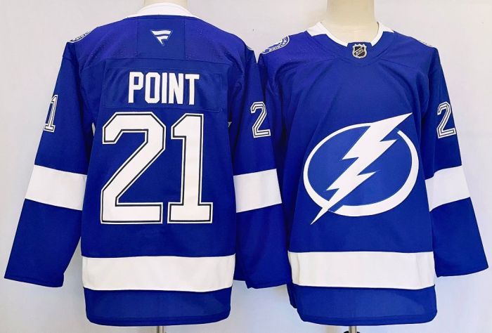 Tampa Bay Lightning POINT 21 Blue/White NHL Jersey Hockey Shirt