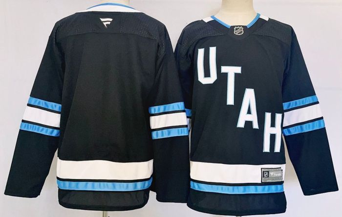 Utah Mammoth Blank Black/White NHL Jersey Hockey Shirt