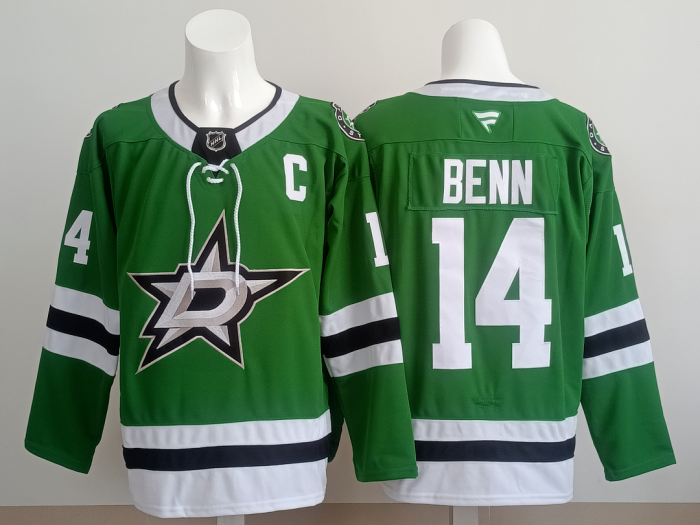 Dallas Stars BENN 14 Green NHL Jersey Hockey Shirt
