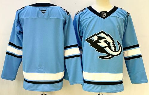 Utah Mammoth Blank Blue NHL Jersey Hockey Shirt