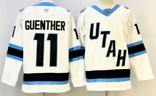 Utah Mammoth GUENTHER 11 White NHL Jersey Hockey Shirt