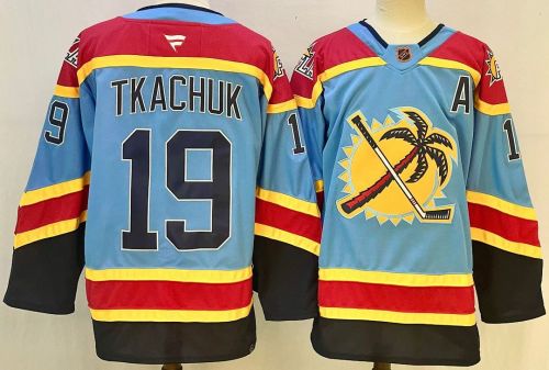 Florida Panthers TKACHUK 19 Blue NHL Jersey Hockey Shirt