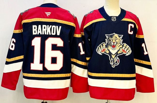 Florida Panthers BARKOV 16 Black NHL Jersey Hockey Shirt