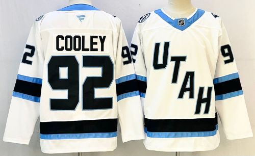 Utah Mammoth COOLEY 92 White NHL Jersey Hockey Shirt