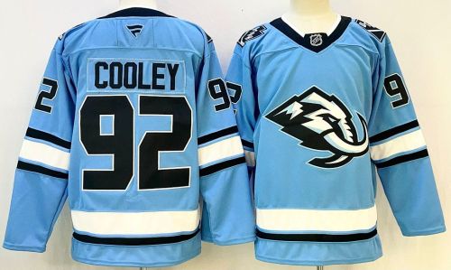 Utah Mammoth COOLEY 92 Blue NHL Jersey Hockey Shirt