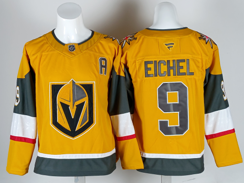 Ottawa Senators EICHEL 9 Yellow  NHL Jersey Hockey Shirt