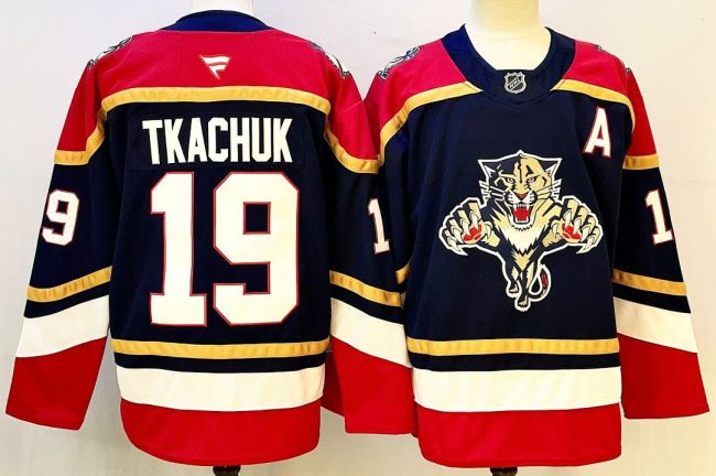 Florida Panthers TKACHUK 19 Black NHL Jersey Hockey Shirt