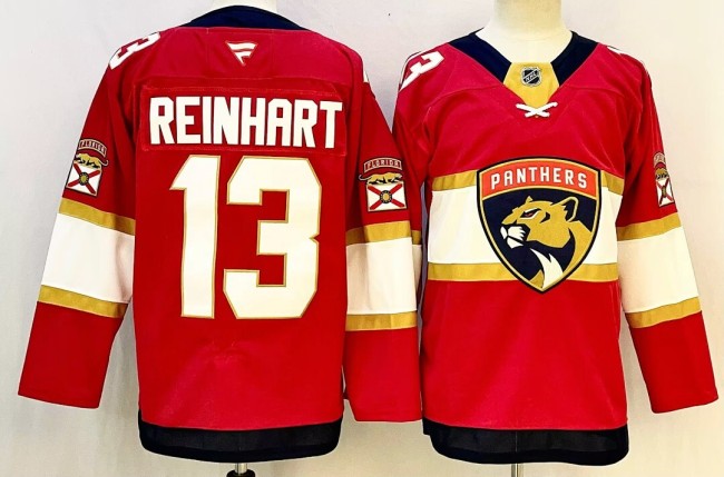 Florida Panthers REINHART 13 Red/Black NHL Jersey Hockey Shirt
