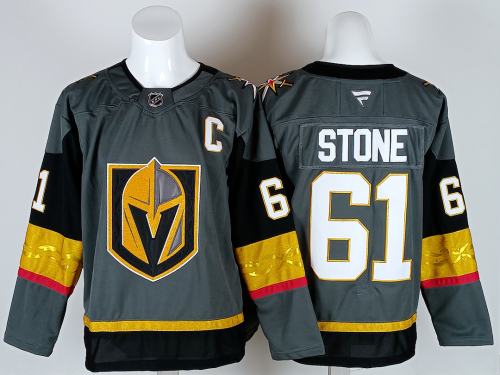 Ottawa Senators STONE 61 Grey  NHL Jersey Hockey Shirt
