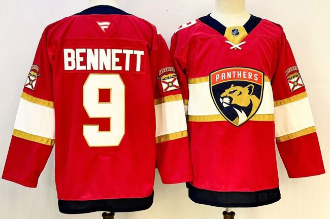 Florida Panthers BENNETT 9 Red/Black NHL Jersey Hockey Shirt