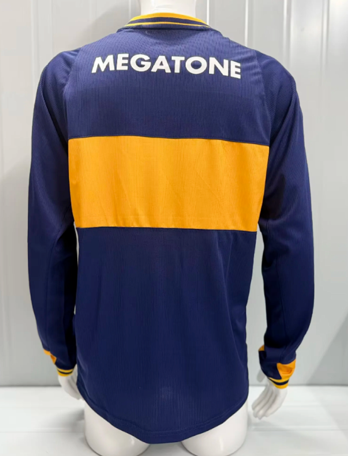 Long Sleeve Retro Jersey 2006-2007 Boca Juniors Home Soccer Jersey Vintage Football Shirt