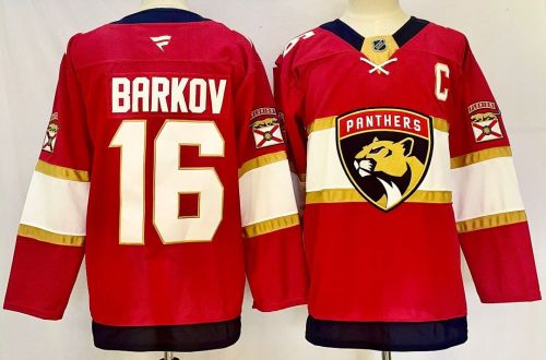 Florida Panthers BARKOV 16 Red/Black NHL Jersey Hockey Shirt