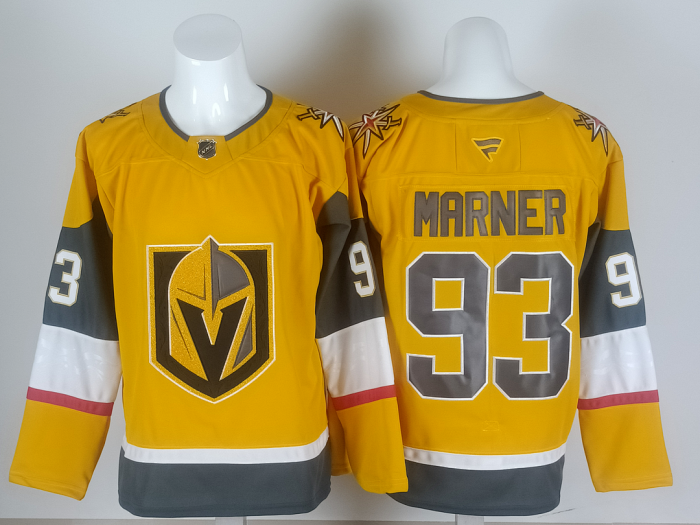 Ottawa Senators MARNER 93 Yellow  NHL Jersey Hockey Shirt