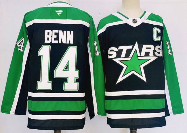 Dallas Stars BENN 14 Black/White NHL Jersey Hockey Shirt