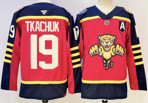 Florida Panthers TKACHUK 19 Red NHL Jersey Hockey Shirt