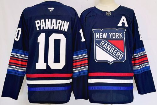 New York Rangers PANARIN 10 Dark Blue NHL Jersey Hockey Shirt