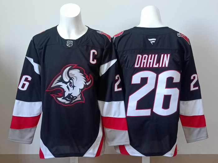 Buffalo Sabres DAHLIN 26 Black NHL Jersey Hockey Shirt