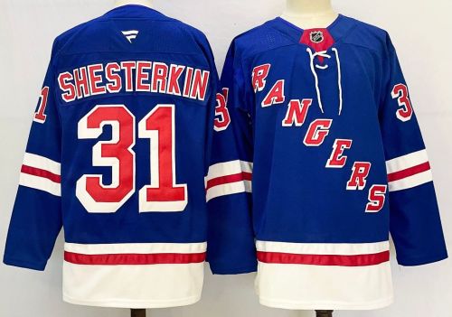 New York Rangers SHESTERKIN 31 Blue NHL Jersey Hockey Shirt