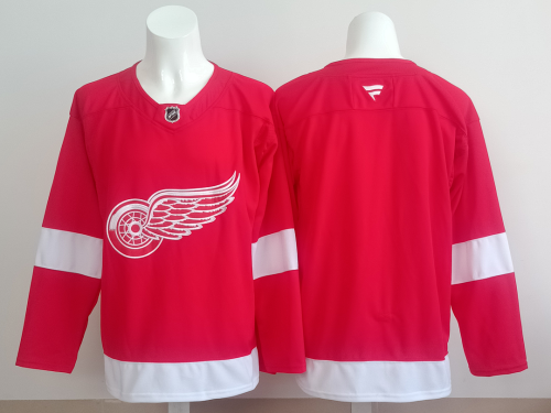 Detroit Red Wings Blank Red/White NHL Jersey Hockey Shirt