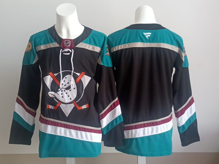 Anaheim Ducks Blank Black NHL Jersey Hockey Shirt