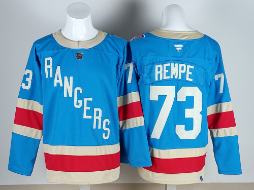 New York Rangers REMPE 73 Blue/Red NHL Jersey Hockey Shirt