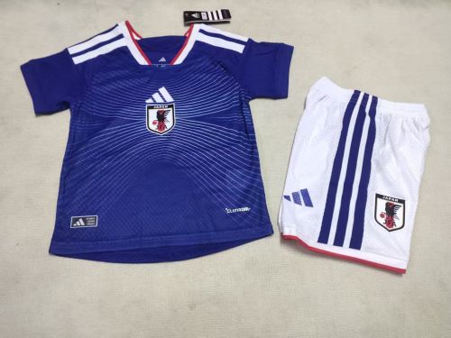 Player Version Youth Uniform Kids Kit 2026 Japan Home Soccer Jersey Shorts Child Football Set