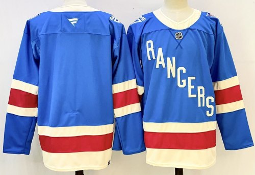 New York Rangers Blank Blue NHL Jersey Hockey Shirt