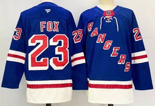 New York Rangers FOX 23 Dark Blue NHL Jersey Hockey Shirt